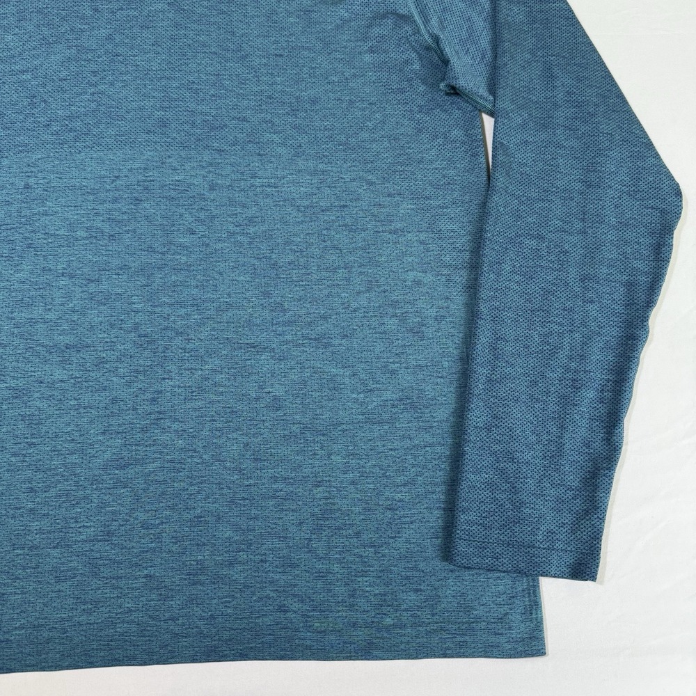 Lululemon Shirt Mens XXL Teal Metal Vent Tech Long‎ Sleeve Performance Training - Picture 6 of 16